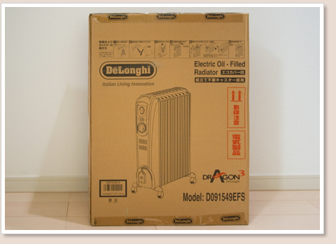 DeLonghi オイル・ラジエターヒーター DRAGON 3 新X字型フィン9枚 D091549EFS