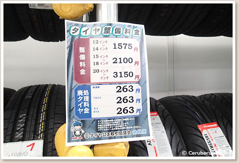工賃・処理料金