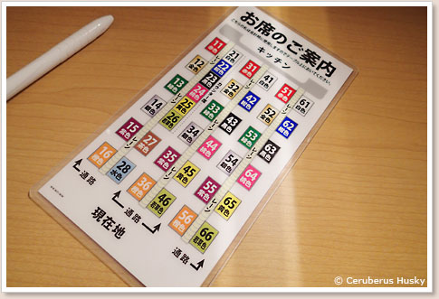 店内のレイアウト