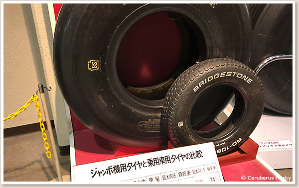 乗用車用タイヤとのサイズ比較