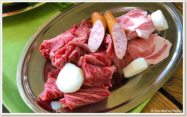 そよ風コースのお肉
