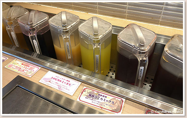 充実のドリンクバー