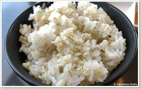 情熱ランチの麦ご飯(大盛り)