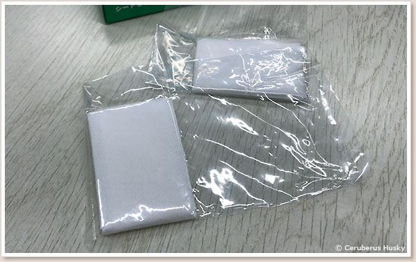 ソフターシートは1箱2枚入り