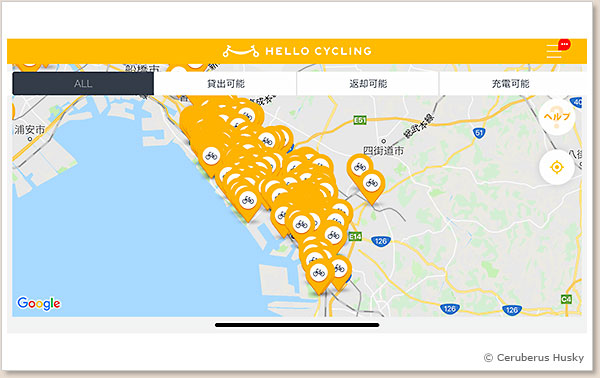 ステーションは中央区・美浜区・稲毛区に集中しています 千葉市自転車シェアのステーション