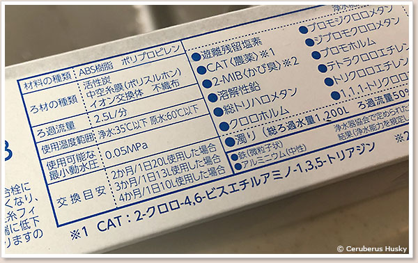 カートリッジ詳細
