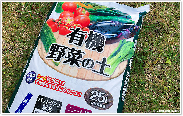 有機野菜の土