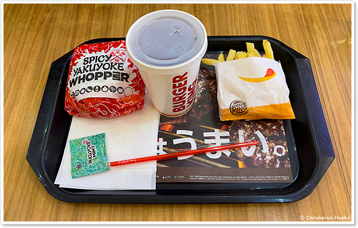 バーガーキング:スパイシー厄除けワッパーMセット フリーセット