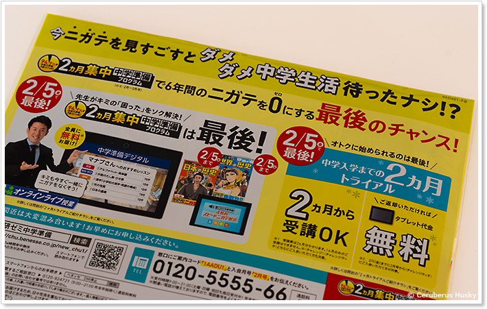 進研ゼミ中学準備講座