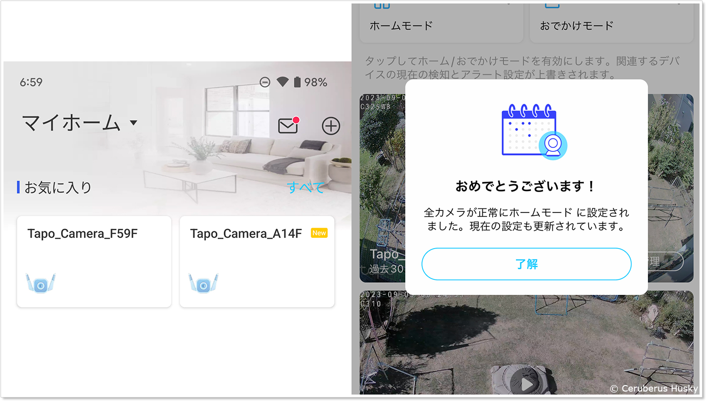 セットアップ完了
