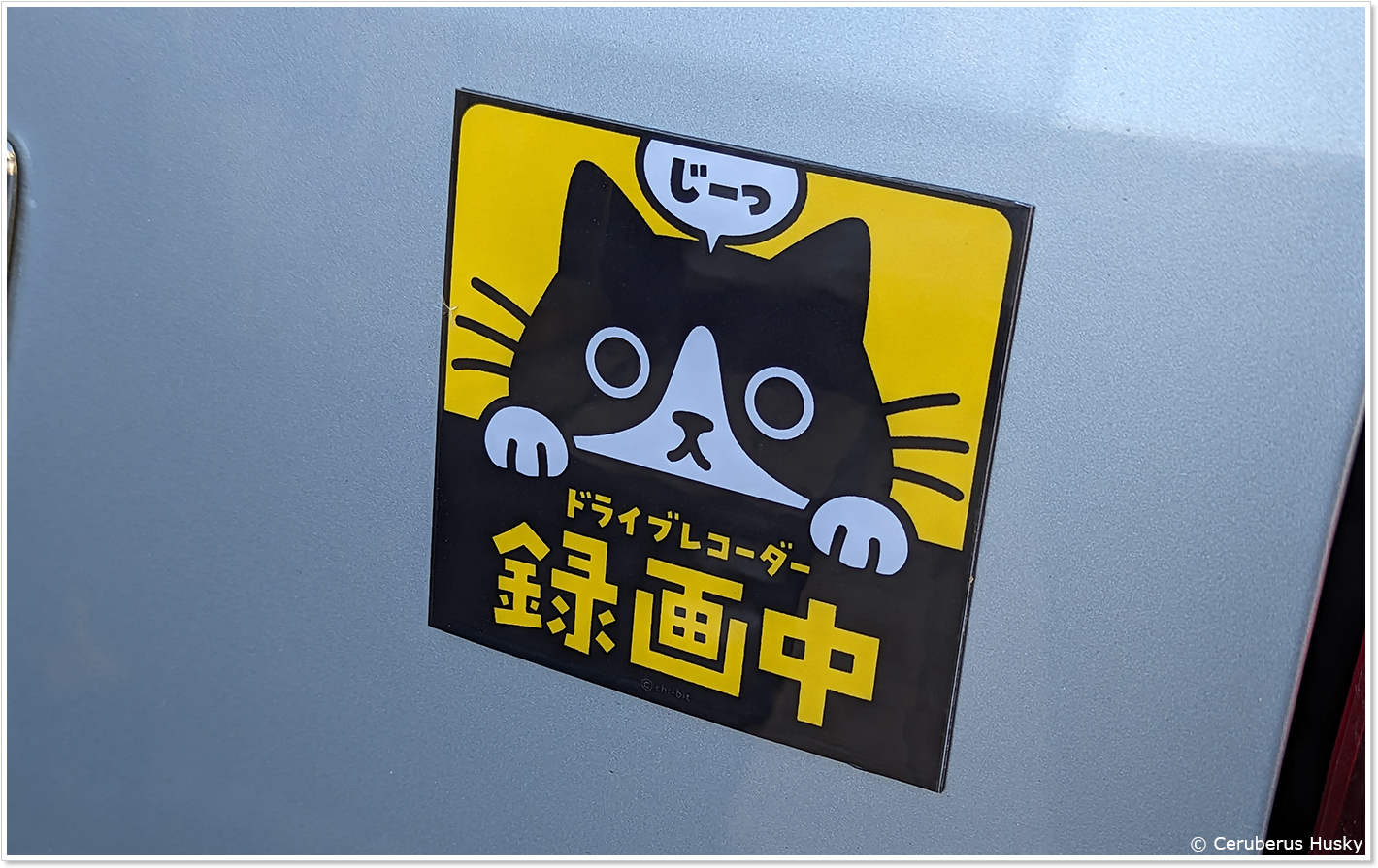 ボディにきれいに貼り付け